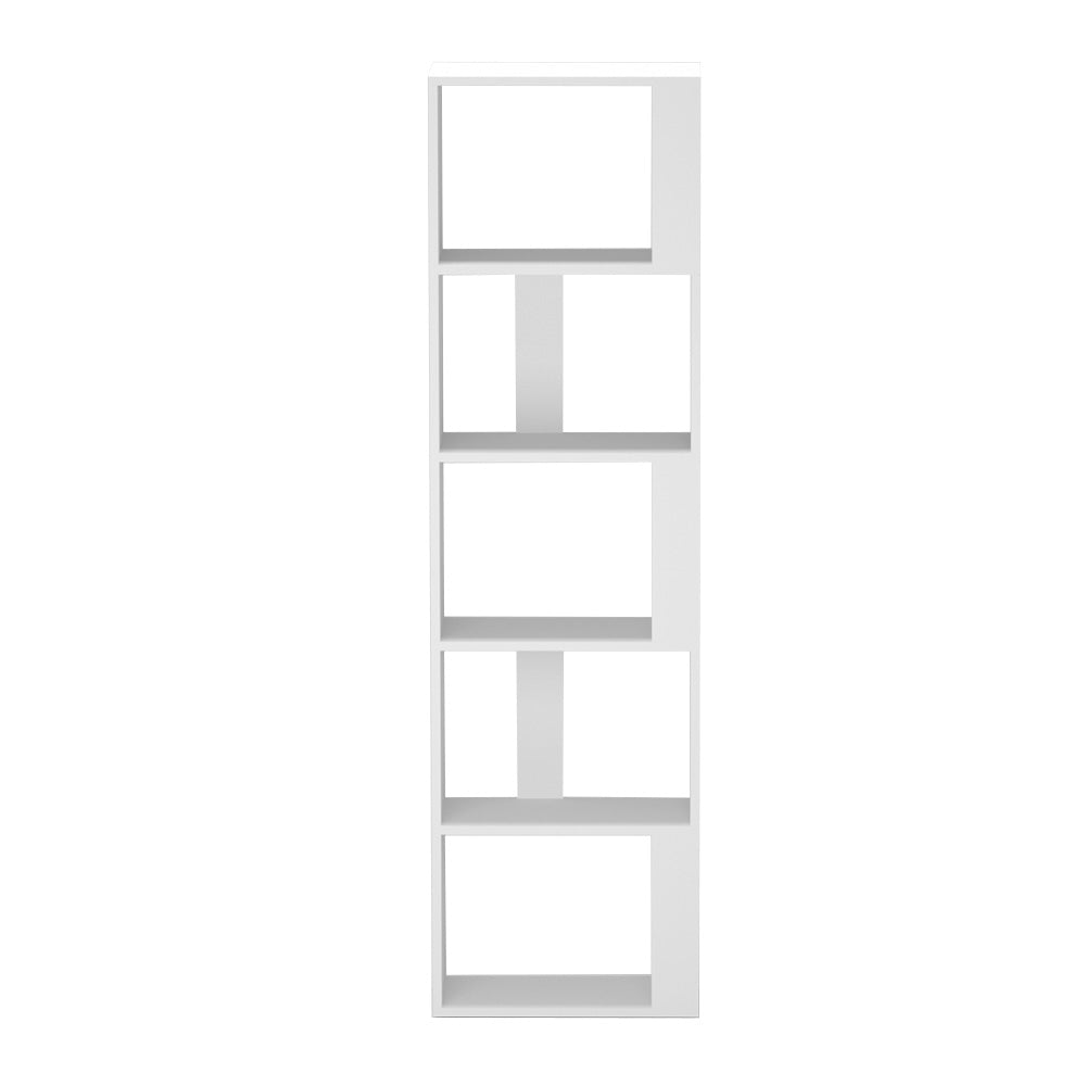 LINA 5-Tier Bookshelf White