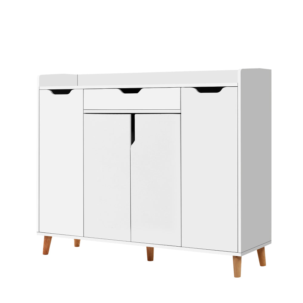 Cissy Shoe Rack Cabinet 26 Pairs Adjustable White