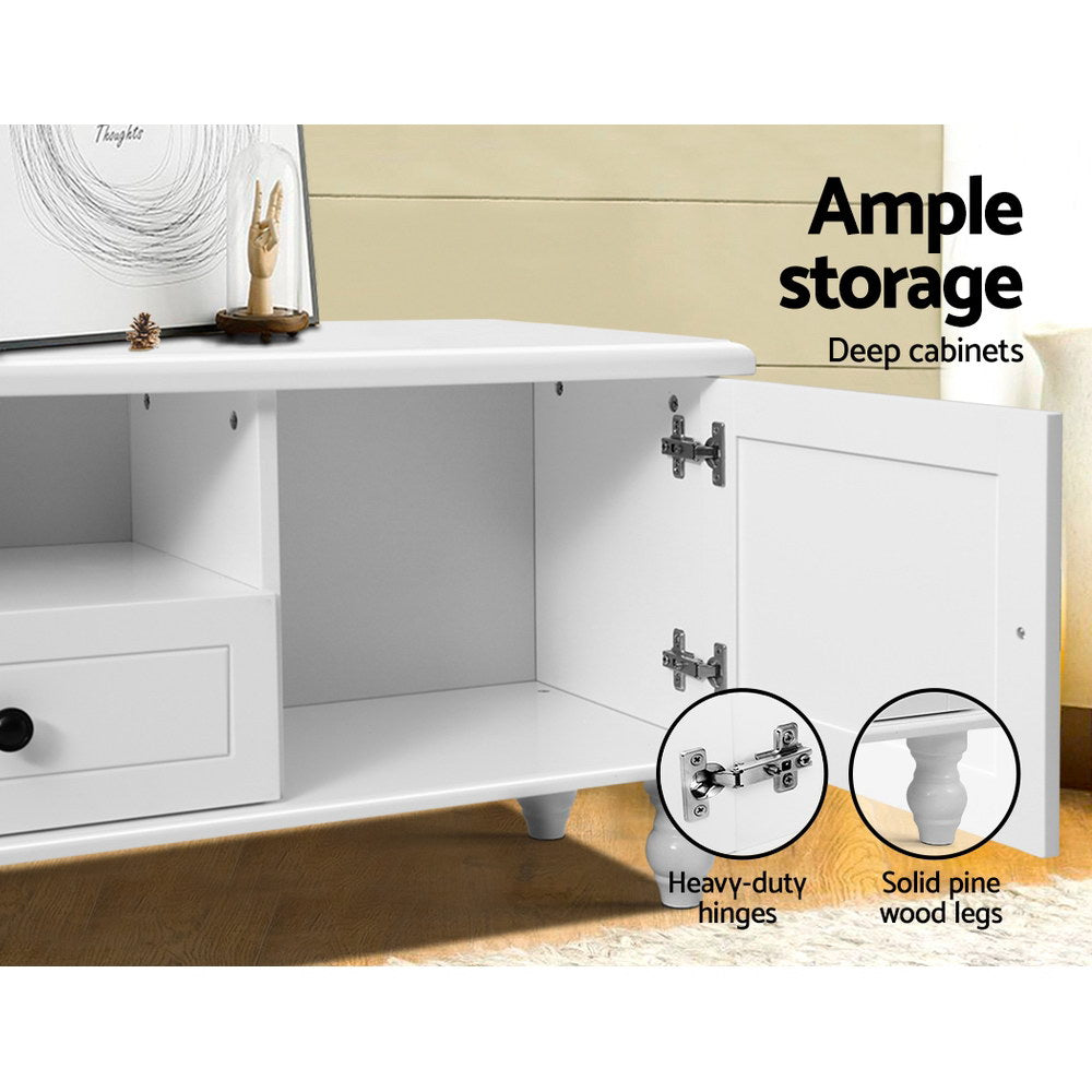 KUBI 160cm Entertainment Unit TV Cabinet White