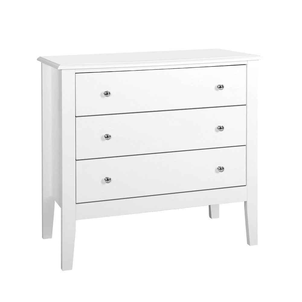 Brittany 3-Drawer Chest White