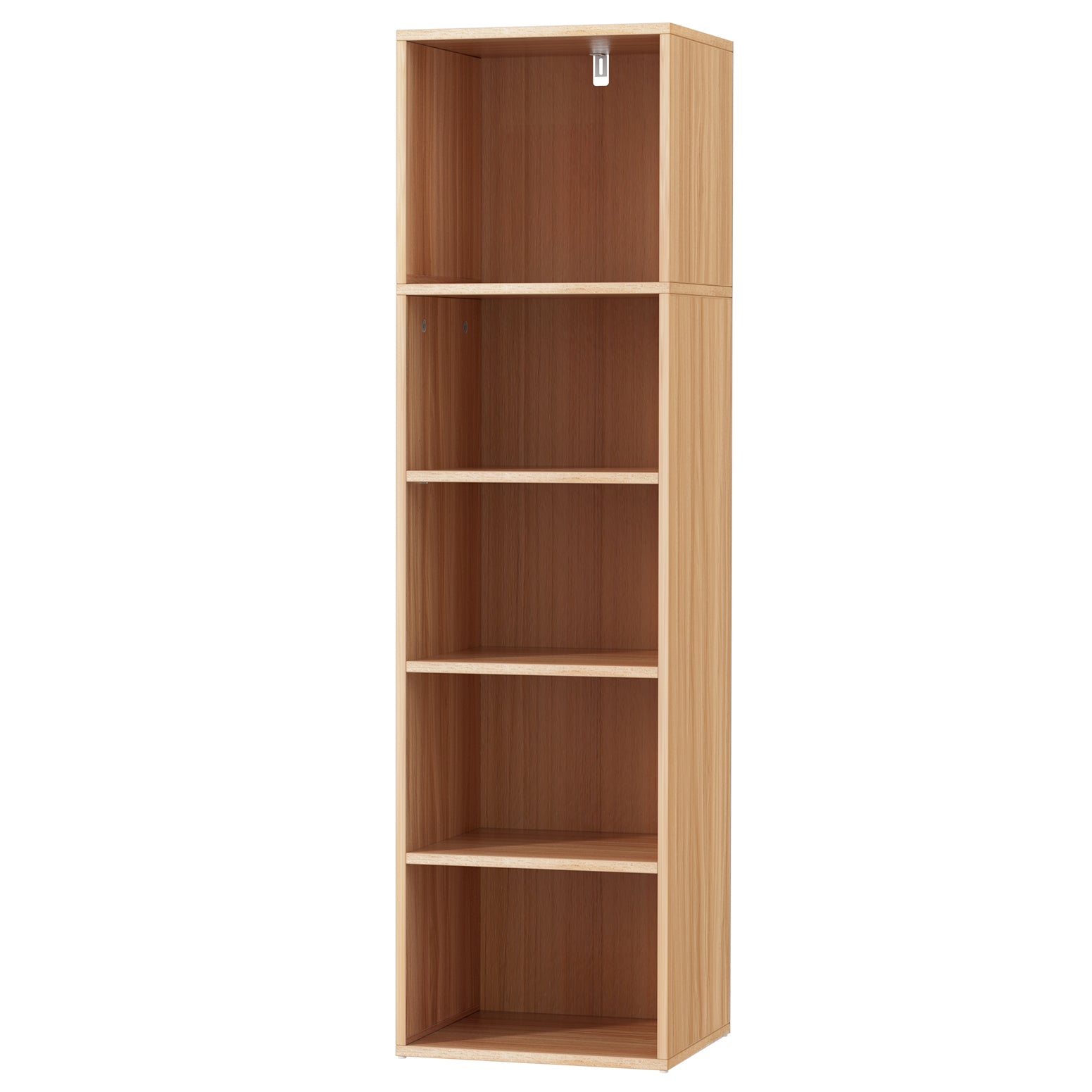 MILO 5-Tier Bookshelf Pine