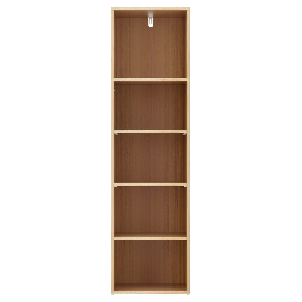 MILO 5-Tier Bookshelf Pine