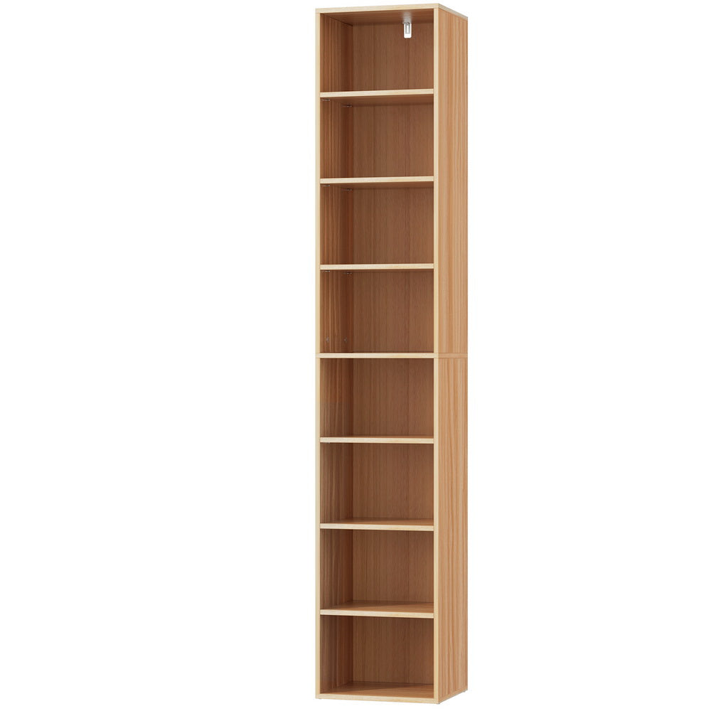 MILO 8-Tier Bookshelf Pine