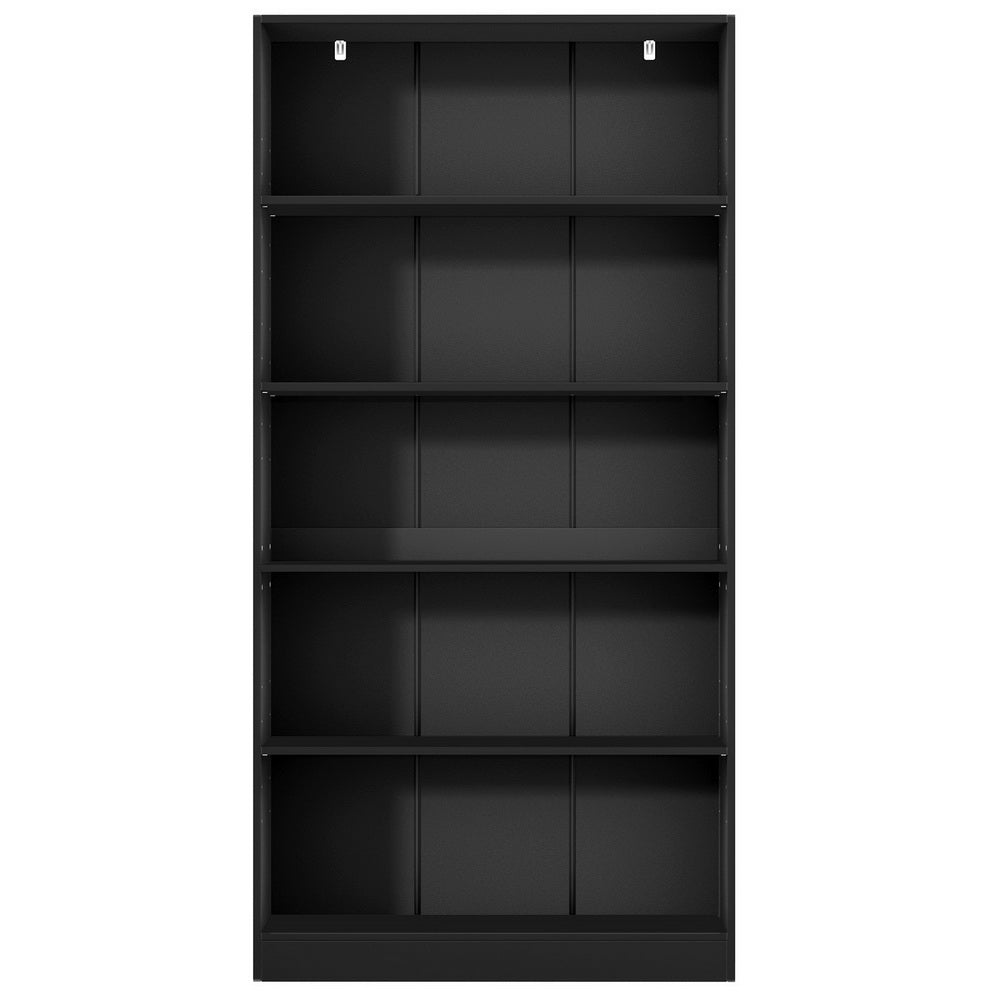 ANTON 5-Tier Bookshelf Black