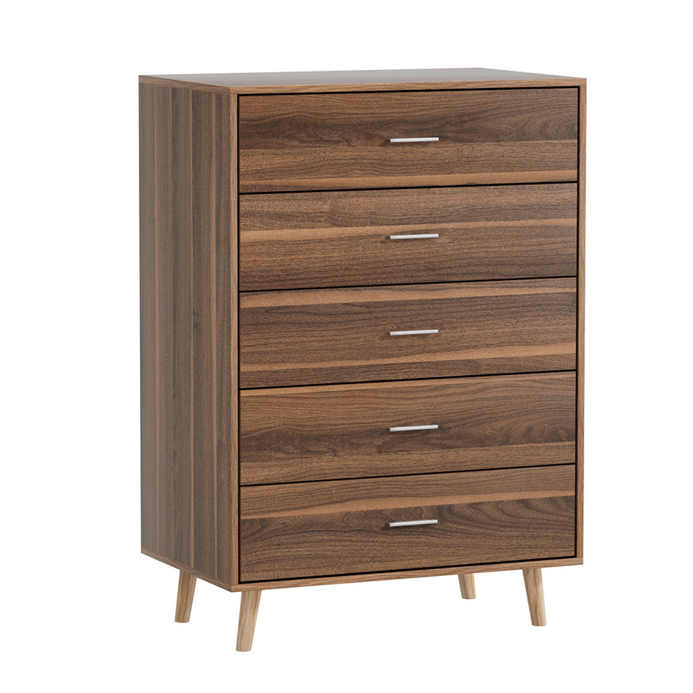 MIRI 5-Drawer Chest Walnut