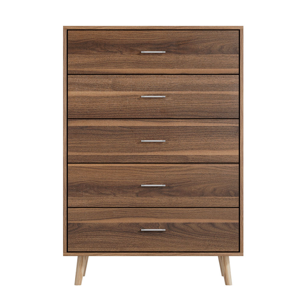 MIRI 5-Drawer Chest Walnut