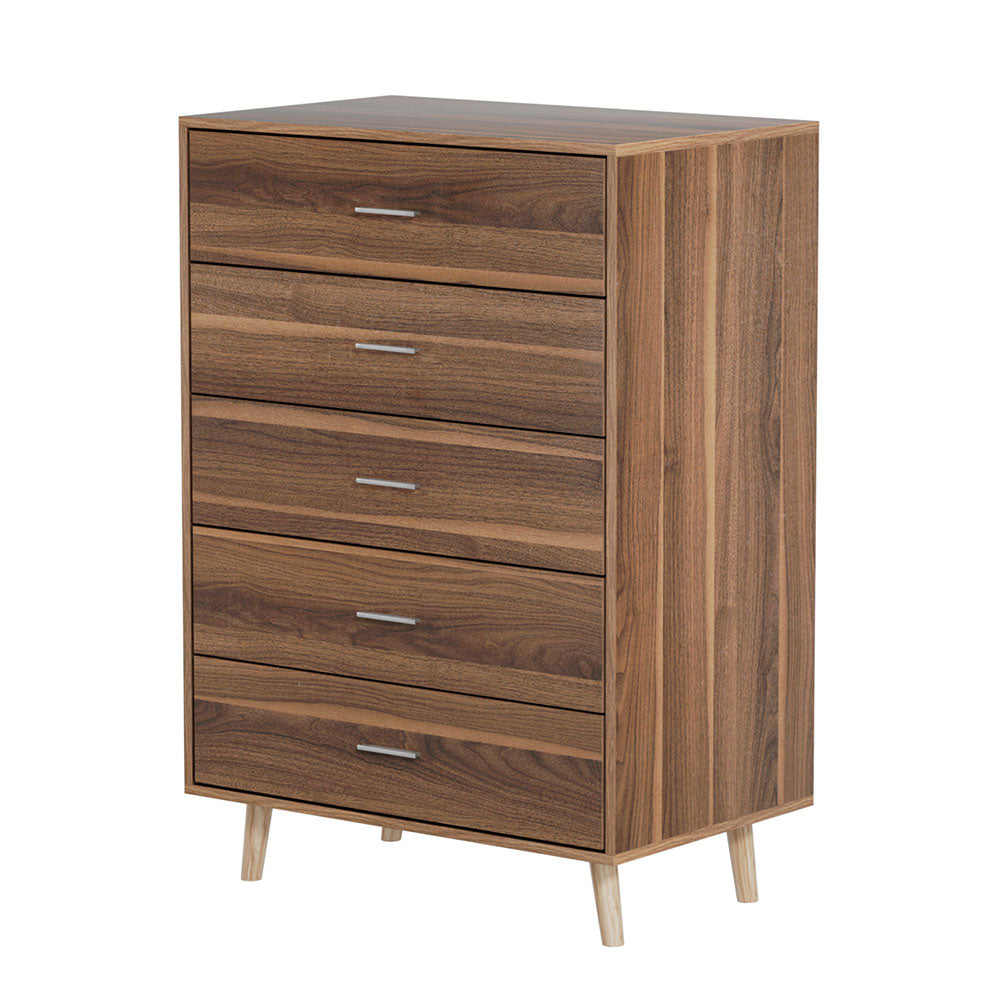 MIRI 5-Drawer Chest Walnut