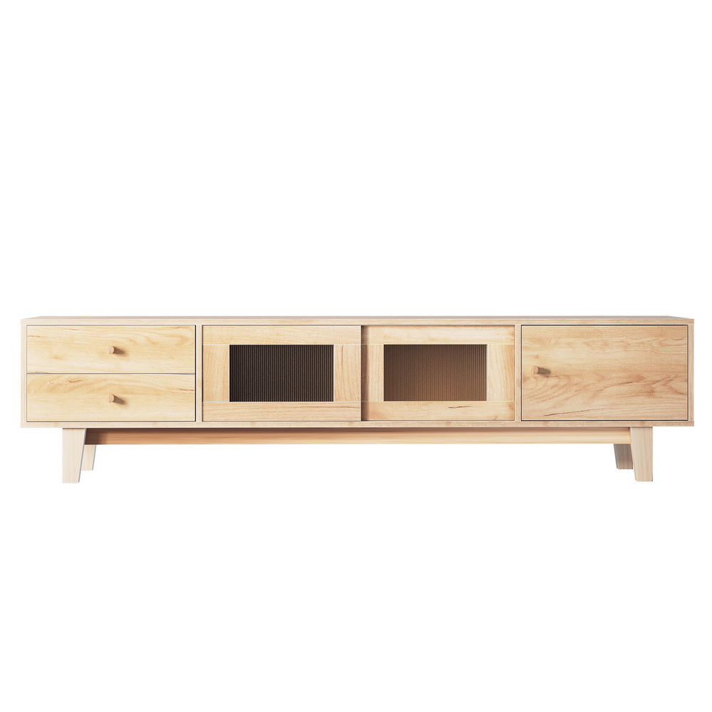 180cm Pine TV Cabinet Entertainment Unit, Drawers - Artiss