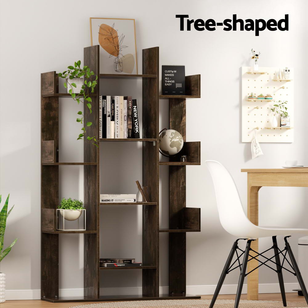 ROMI Tree-Shaped Bookshelf Walnut