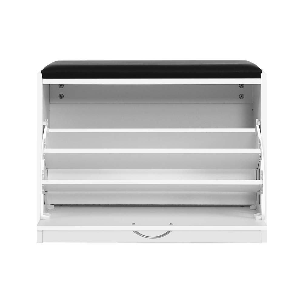 Artiss White Shoe Storage Bench 15-Pair Organiser
