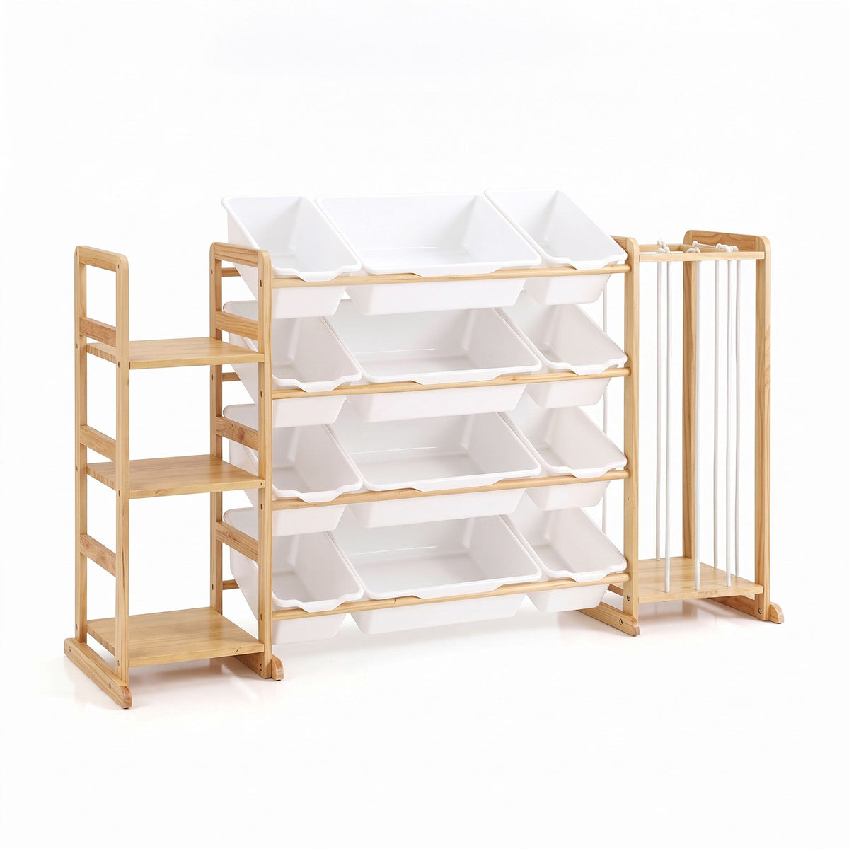 Keezi 3-in-1 Kids Toy Storage Organiser with 12 Bins