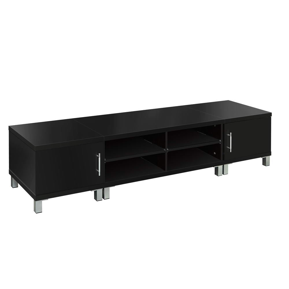 Danson 190cm TV Cabinet Entertainment Unit Black