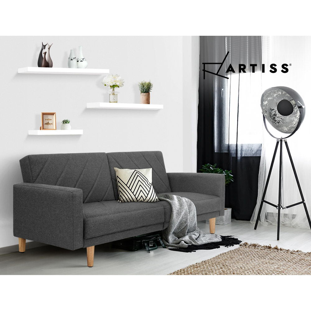 Floating Wall Shelf Set 3 Piece White