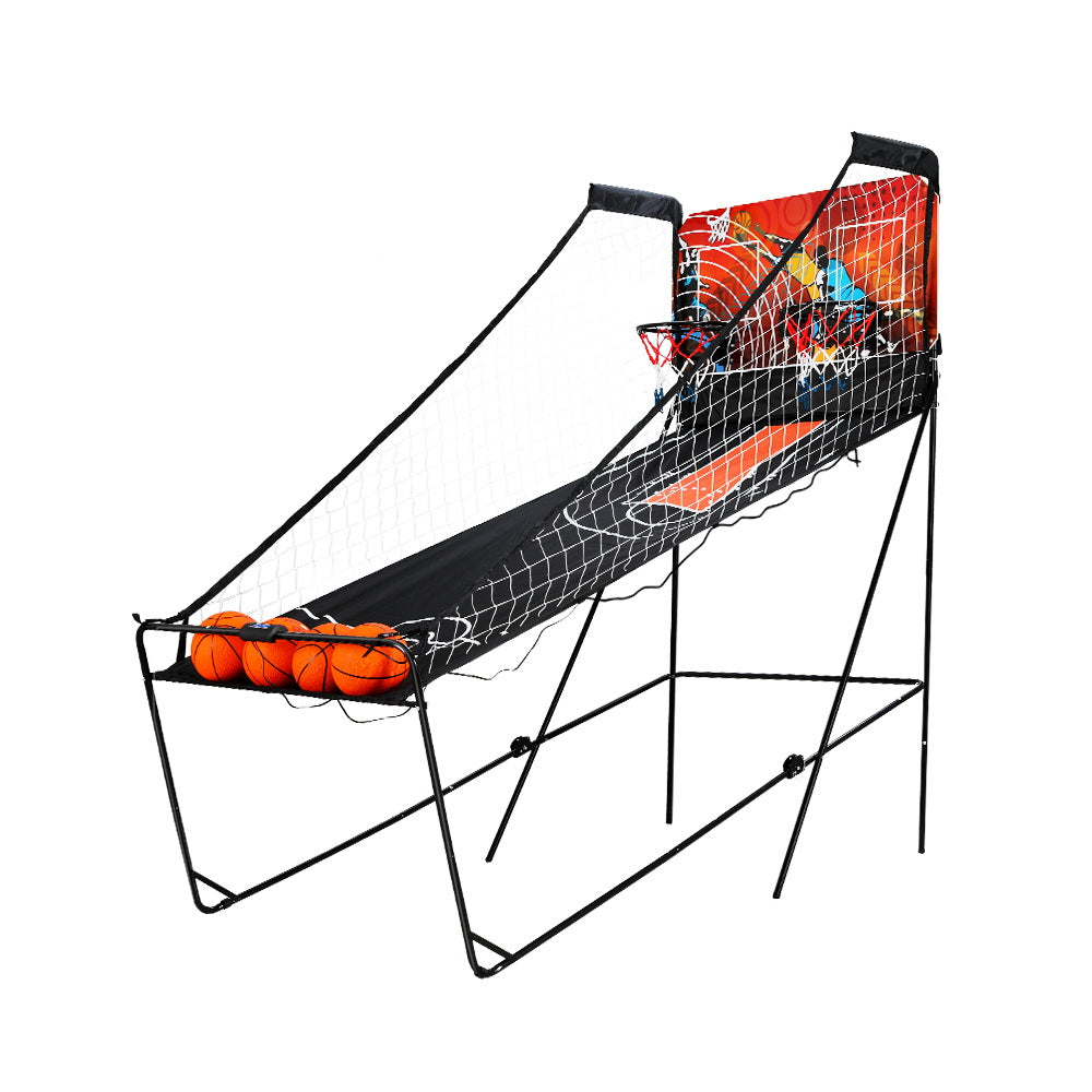 Double Shoot Basketball Arcade Game Electronic Scorer 8 Modes Black