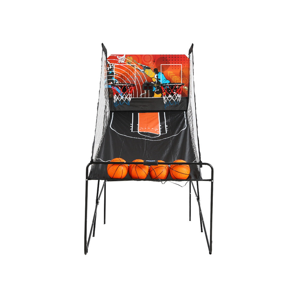 Double Shoot Basketball Arcade Game Electronic Scorer 8 Modes Black