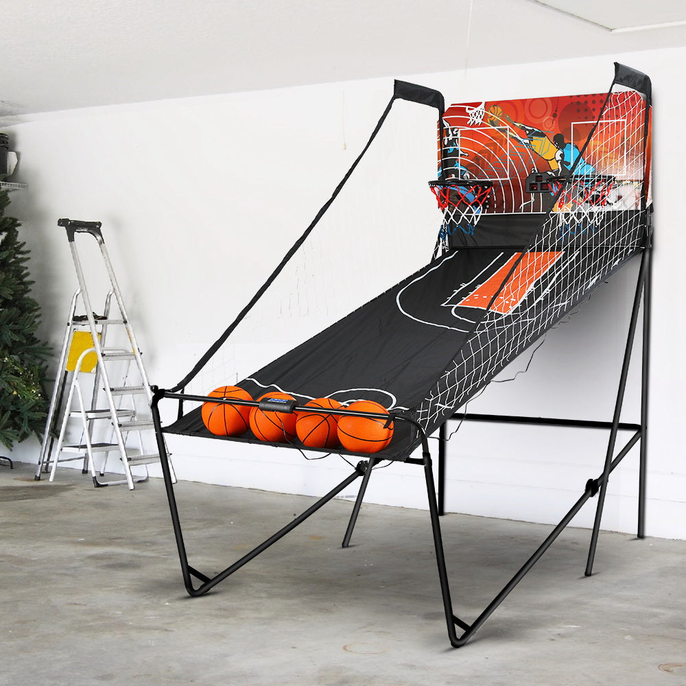 Double Shoot Basketball Arcade Game Electronic Scorer 8 Modes Black