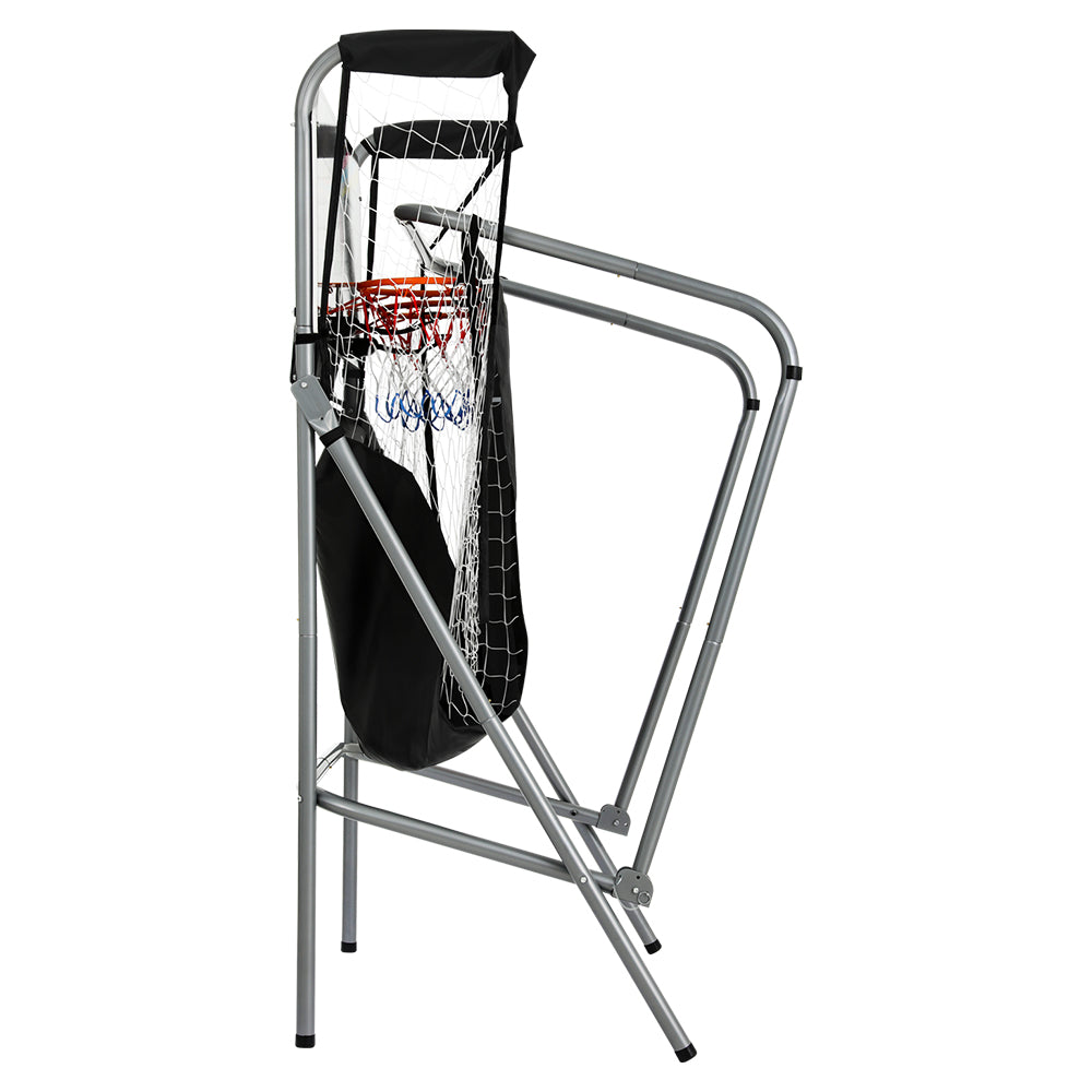 Double Shoot Basketball Arcade Game Electronic Scorer 8 Modes Grey
