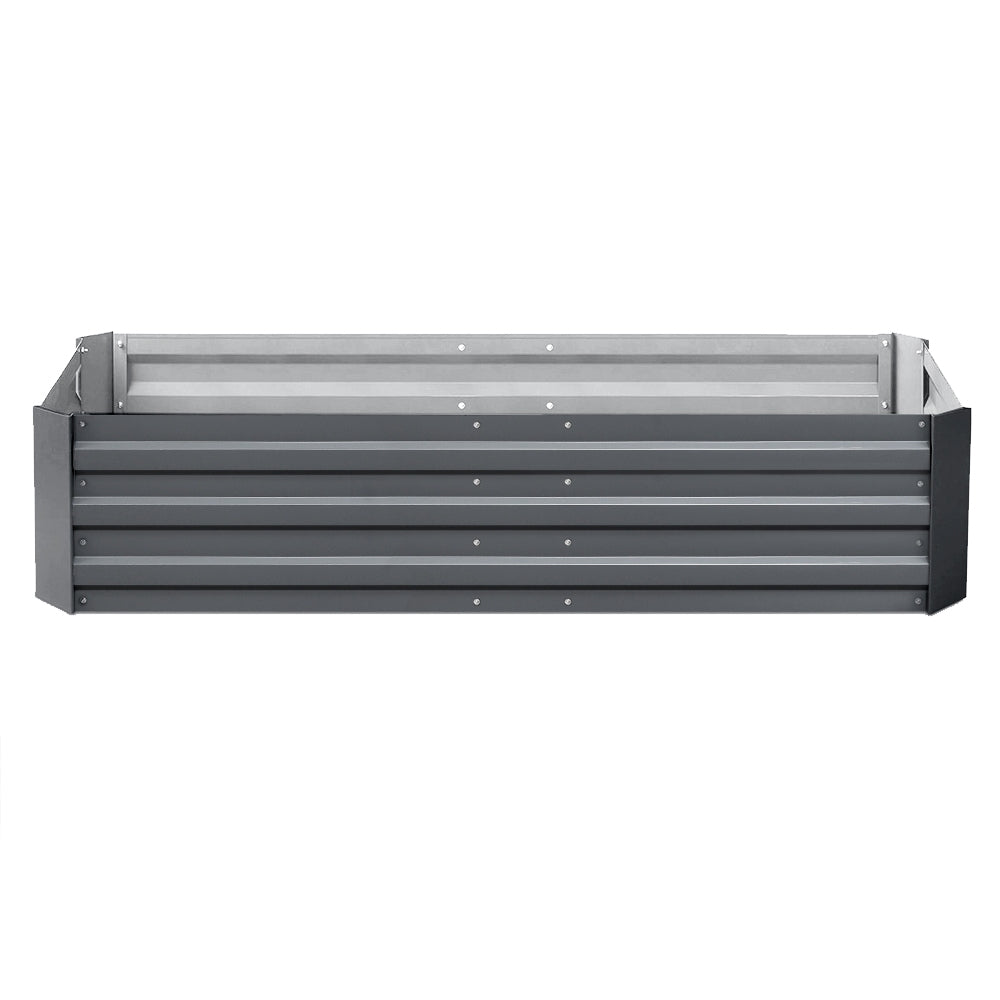 Green Fingers 150x90cm Raised Garden Bed Galvanised Steel Planter Box