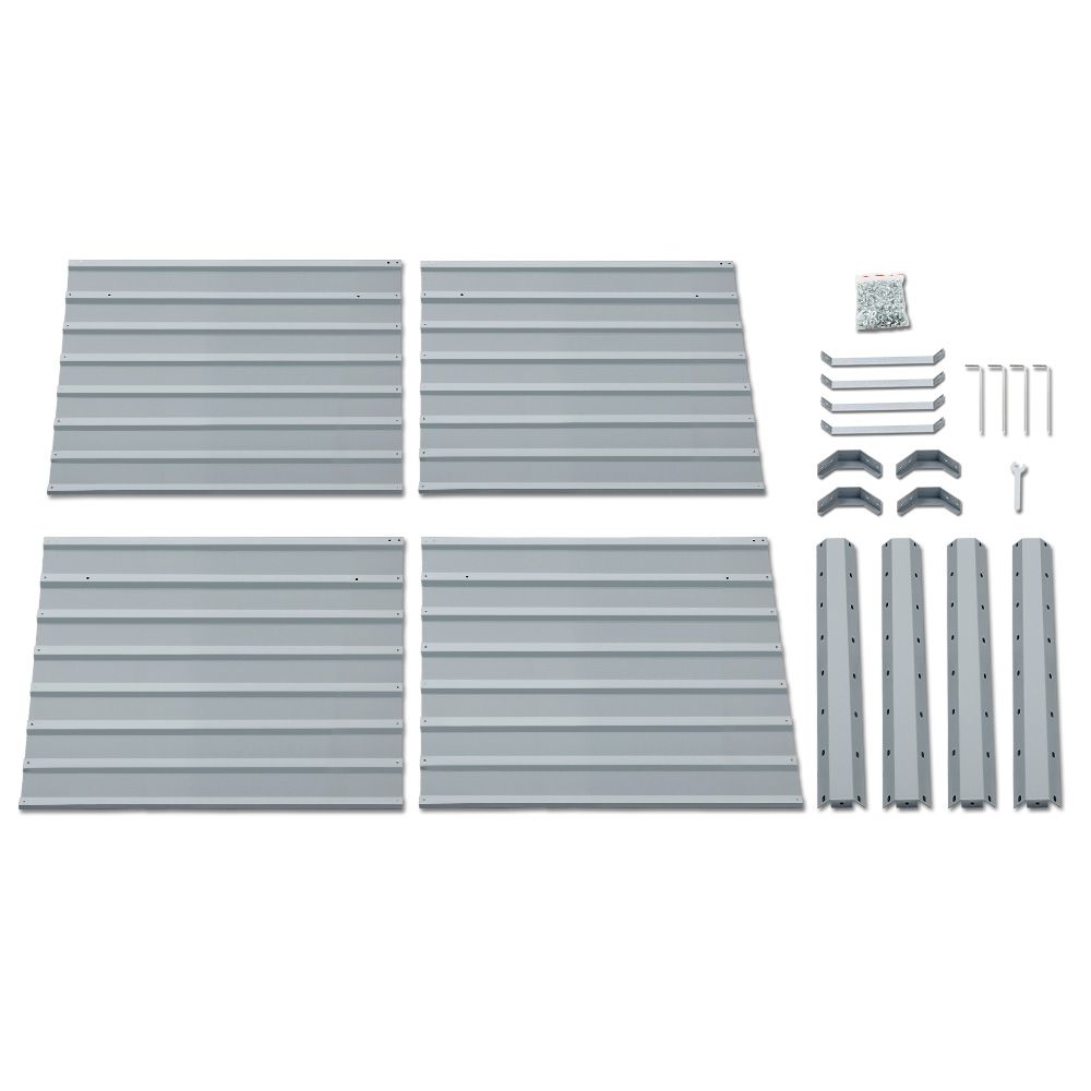 Green Fingers 2x Raised Garden Bed 100x100x77cm Galvanised Planter Box