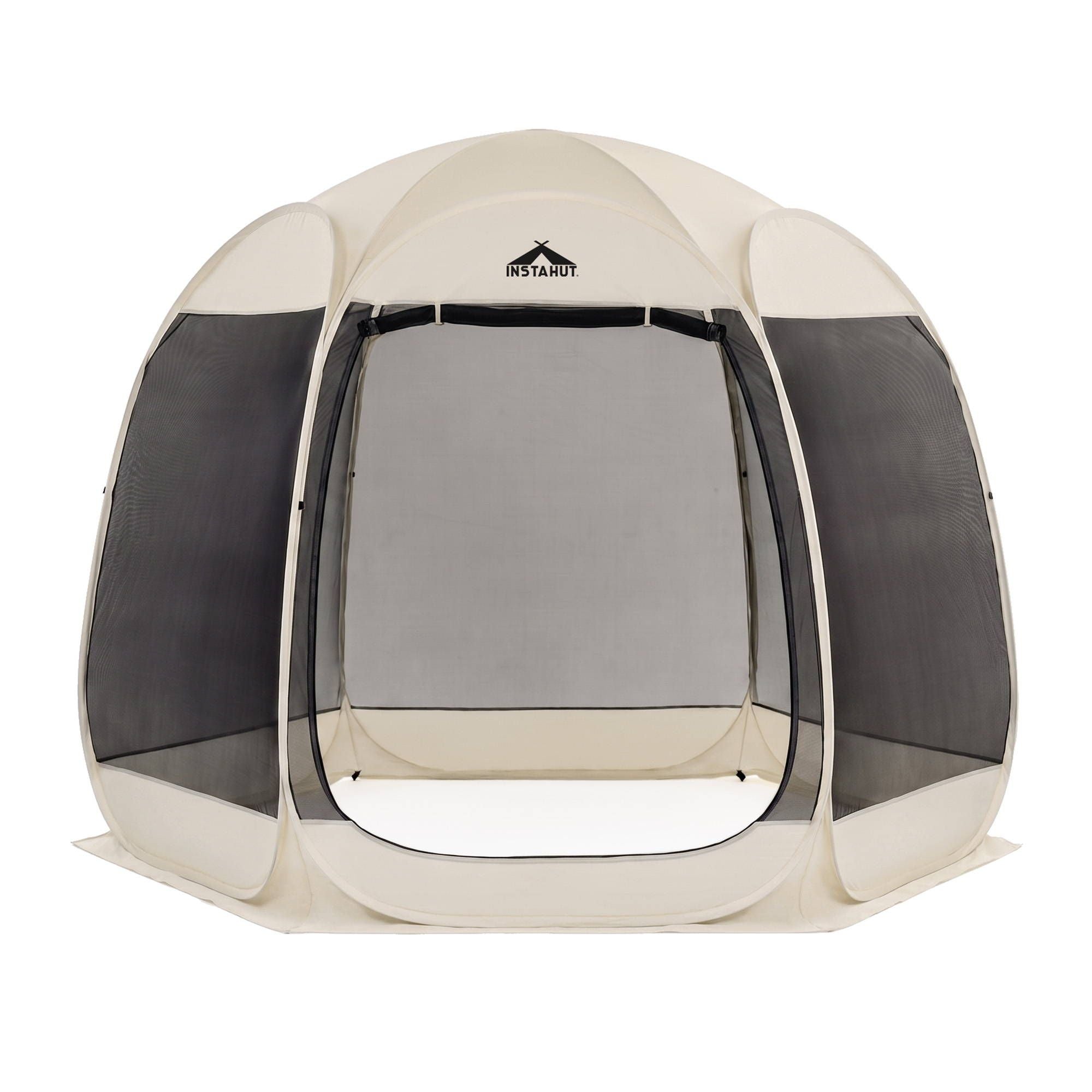 Instahut Gazebo Pop Up Tent 2.7x1.35m Outdoor Marquee Camping Screen 6 Sided