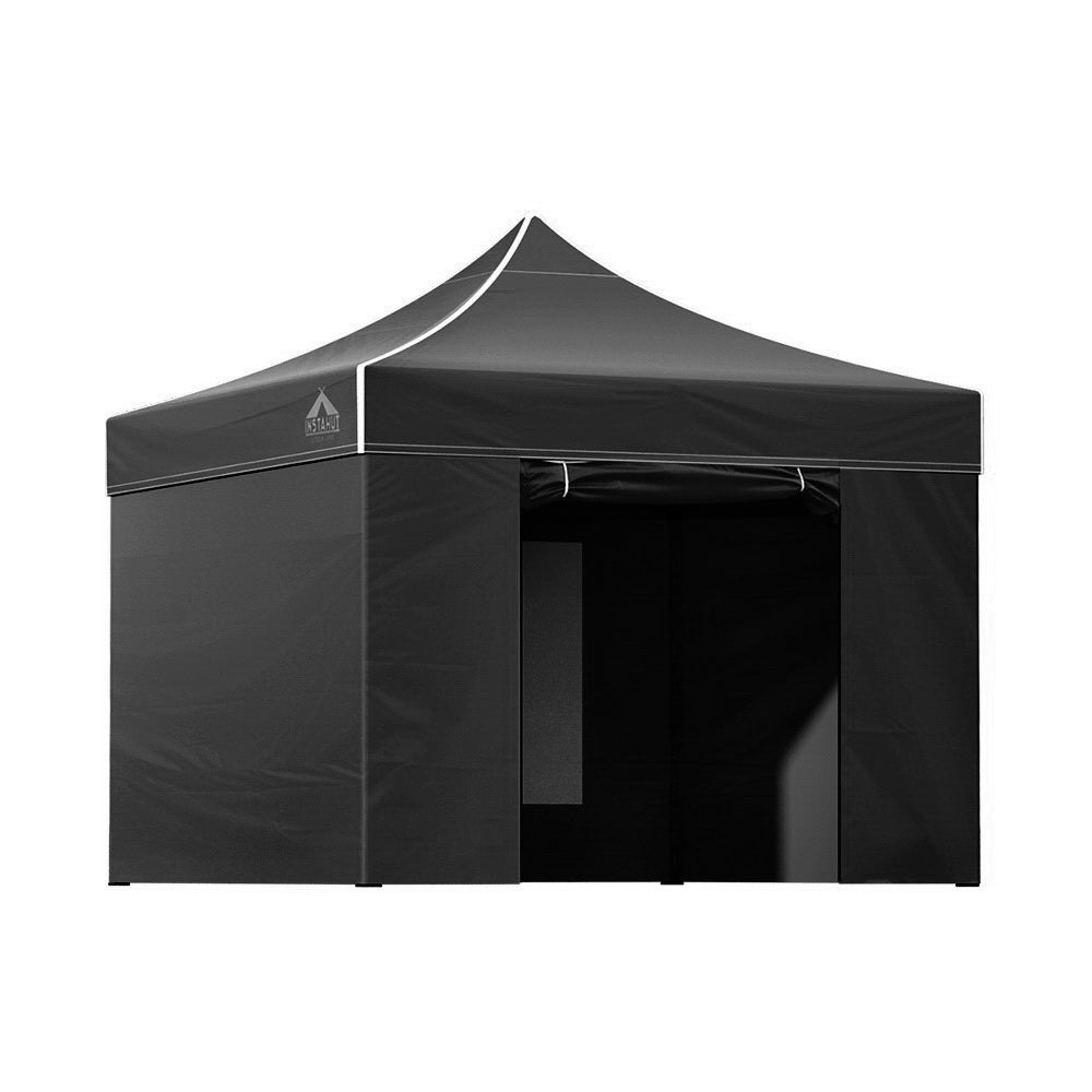 Instahut 3x3m Pop-Up Gazebo Marquee Tent Black