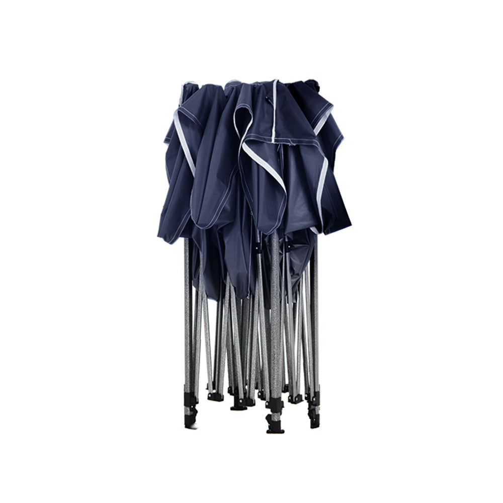 Instahut 3x3 Pop Up Gazebo Folding Tent 500D Oxford Navy