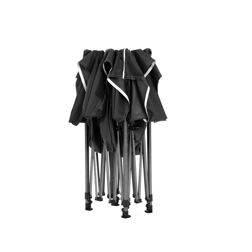 Instahut 3x4.5m Pop Up Gazebo 500D Black