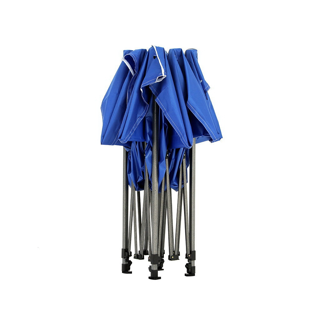 Instahut 3x4.5m Pop Up Gazebo Marquee Tent Blue