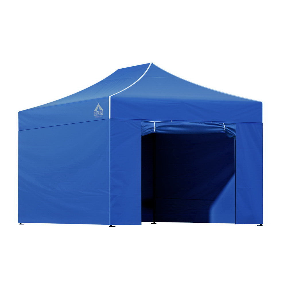 Instahut 3x4.5m Pop Up Gazebo Marquee Tent Blue