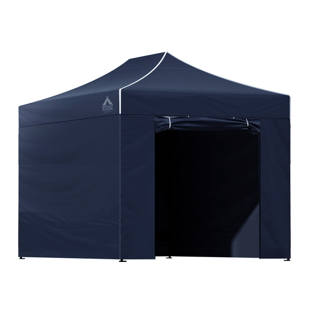 Instahut 3x4.5m Pop Up Gazebo Marquee Tent Navy