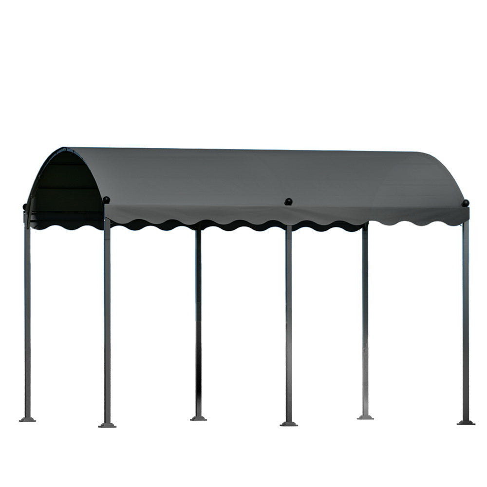 Instahut 4x3m Iron Art Gazebo Marquee Grey