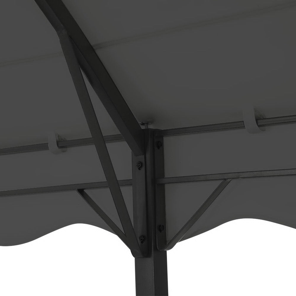 Instahut 4x3m Iron Art Gazebo Marquee Grey
