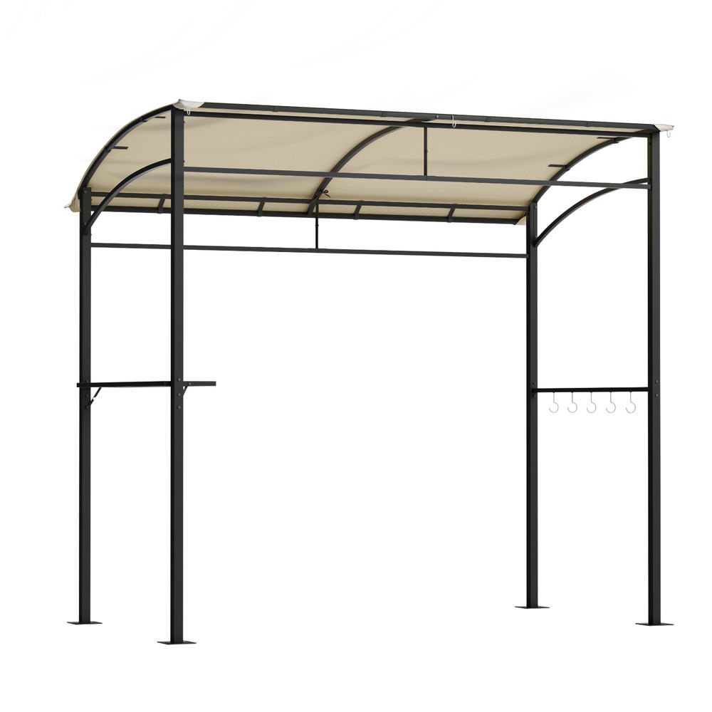 UV and Water-Resistant Grill Gazebo with Shelf & Hooks - Instahut