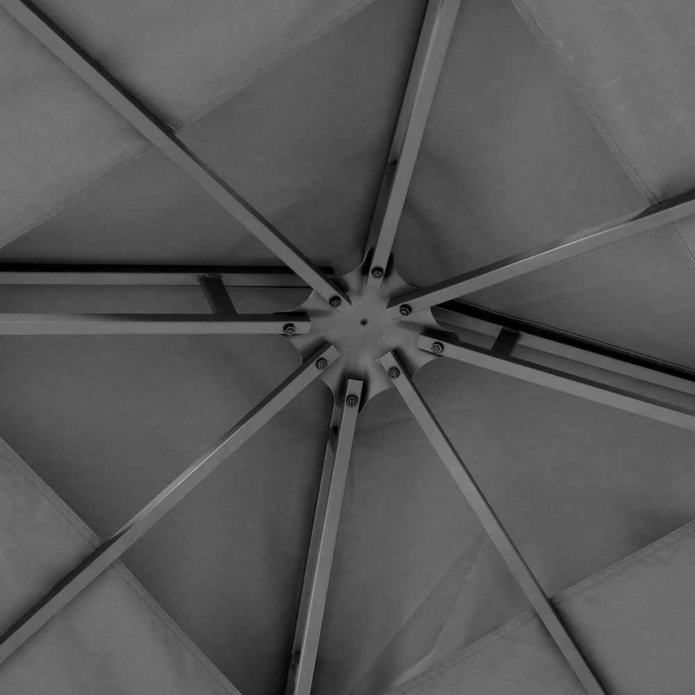 Instahut 3x3m Gazebo Marquee Outdoor Wedding Tent Iron Art Grey