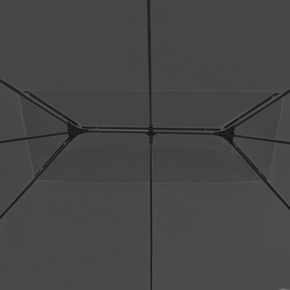 Instahut 4x3m Iron Art Gazebo Outdoor Marquee Tent Grey