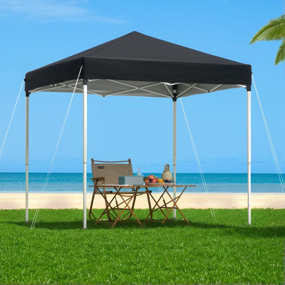 Instahut 2x2m Outdoor Gazebo Marquee Black