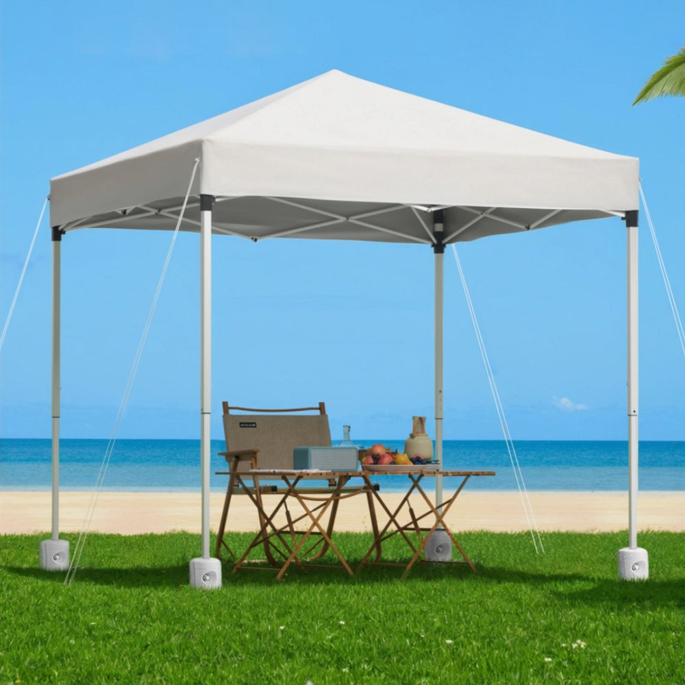 Instahut 2x2m Outdoor Gazebo Marquee Shade White with Base Pods