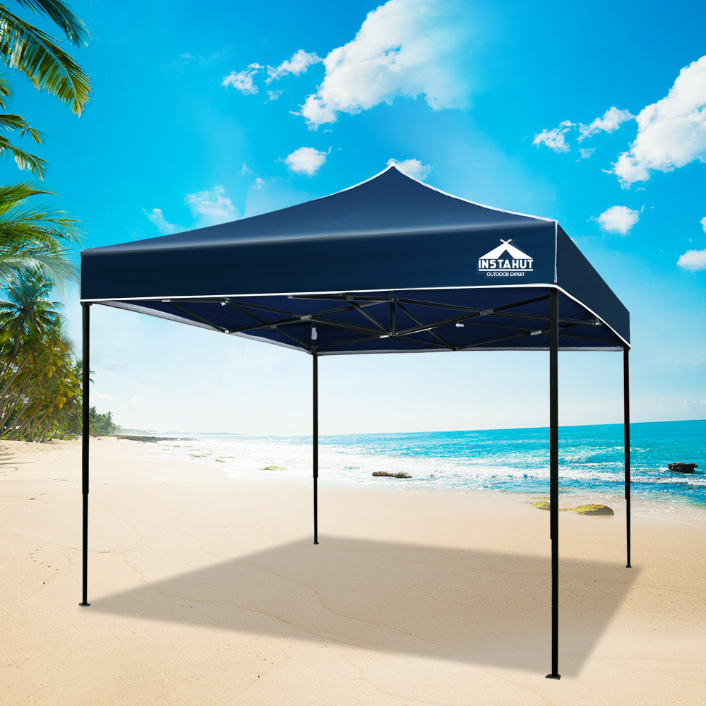 Instahut 3x3m Pop Up Gazebo Folding Tent Navy