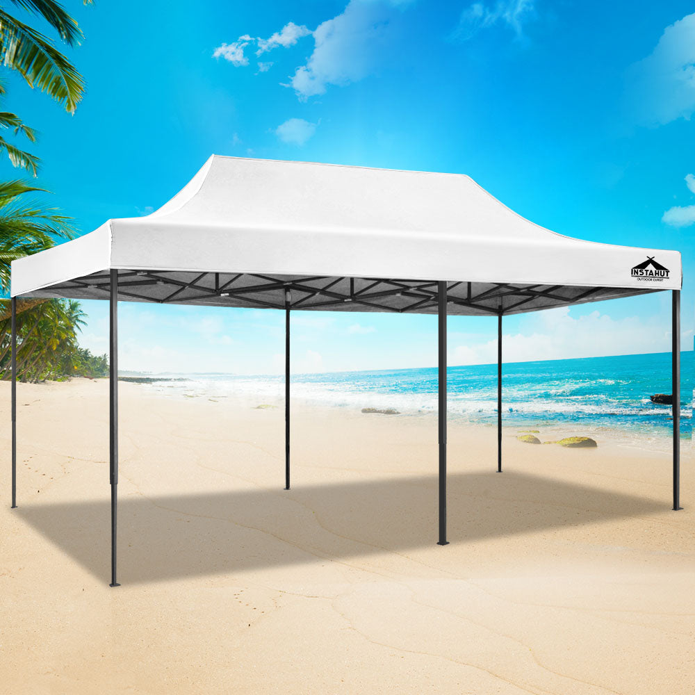 Instahut 3x6 Pop Up Gazebo Marquee 500D Oxford White