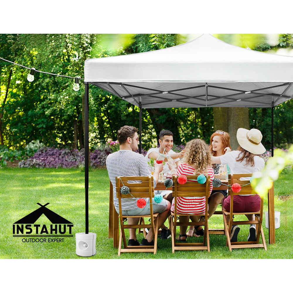 Instahut Gazebo Base Pod Kit 4 Pack White