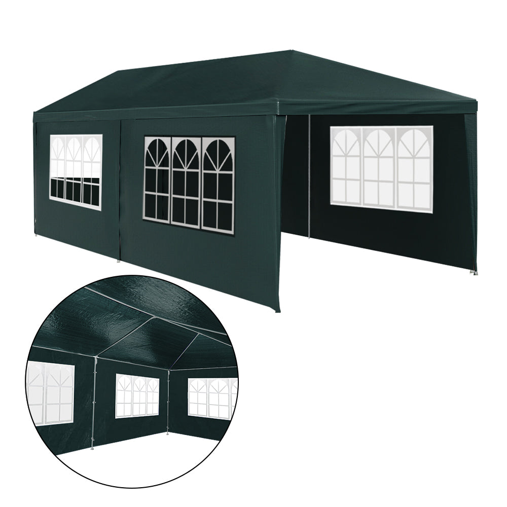 Instahut 3x6m Gazebo Marquee Wedding Party Tent Green