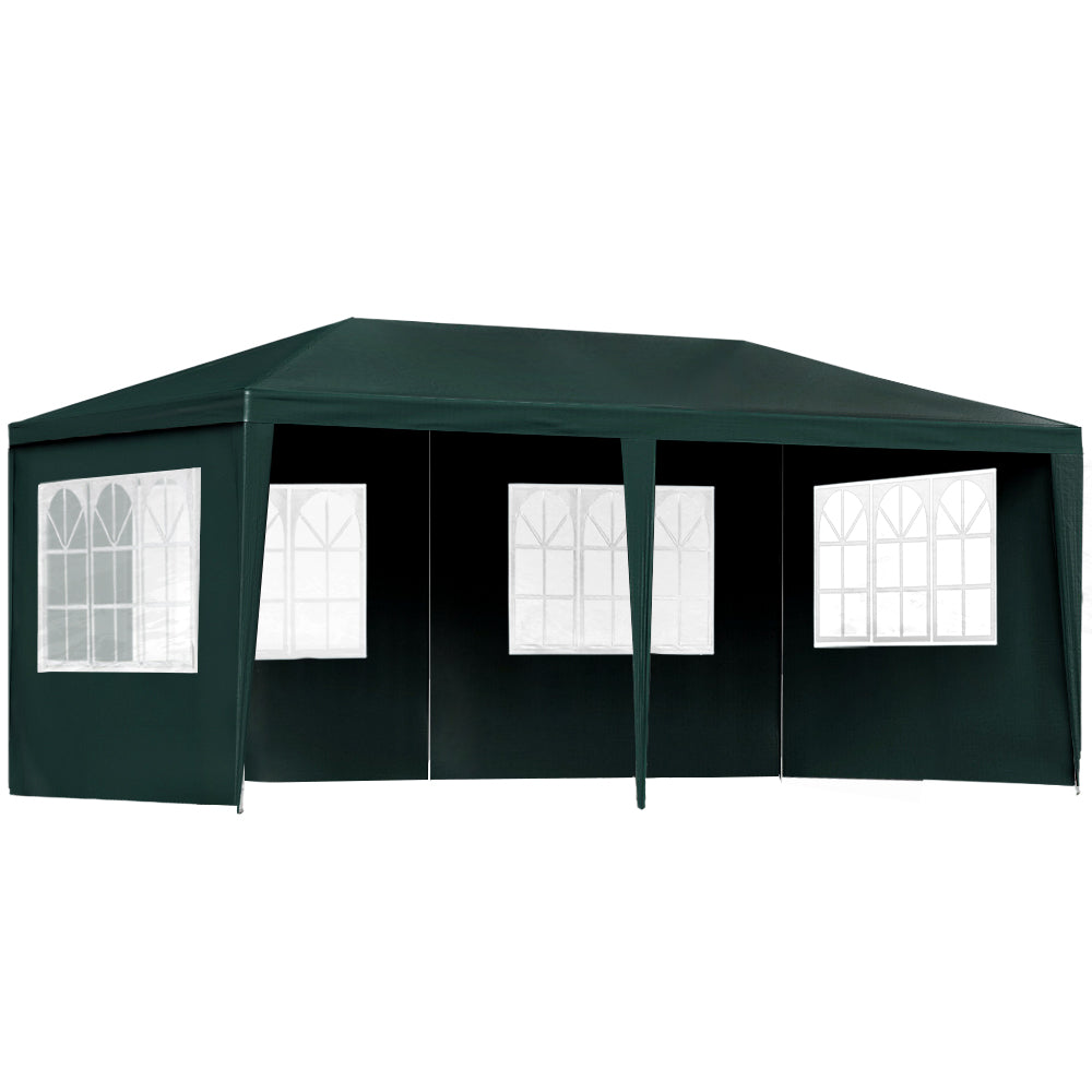 Instahut 3x6m Gazebo Marquee Wedding Party Tent Green