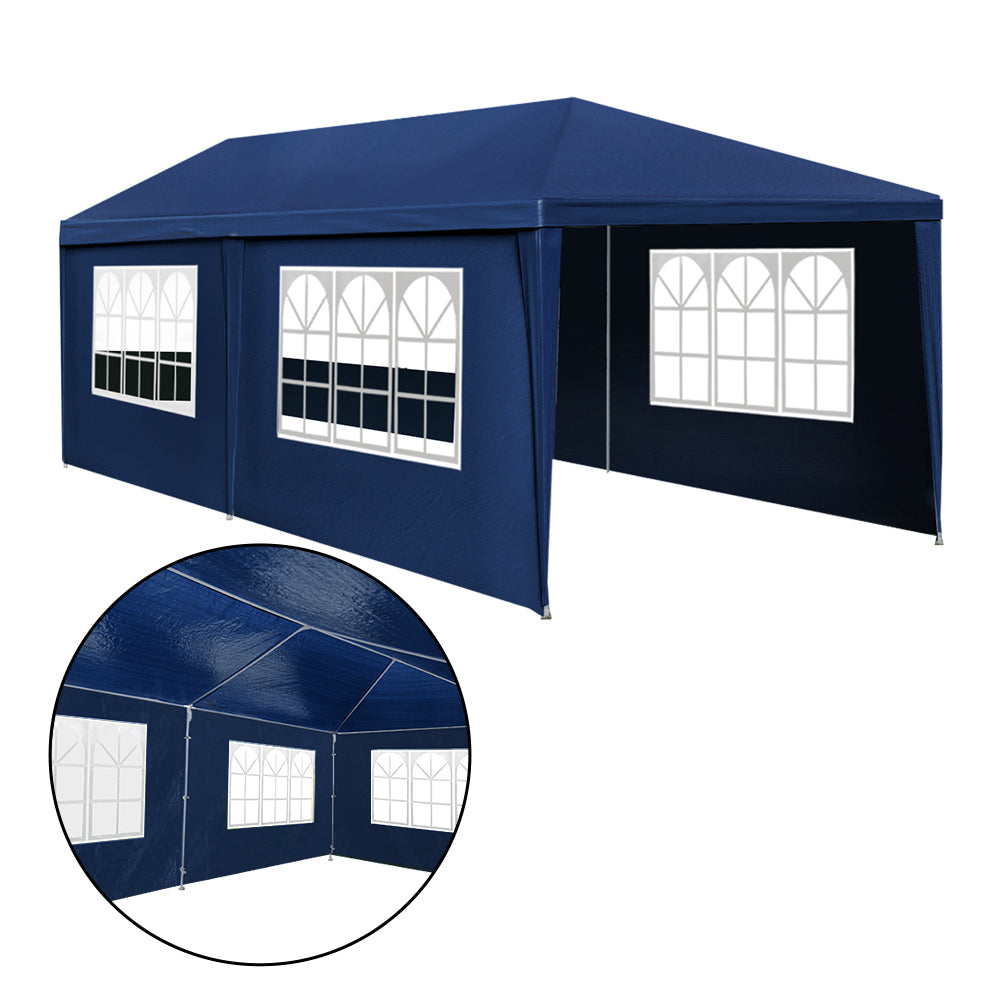 Instahut 3x6m Gazebo Marquee Tent Outdoor Blue