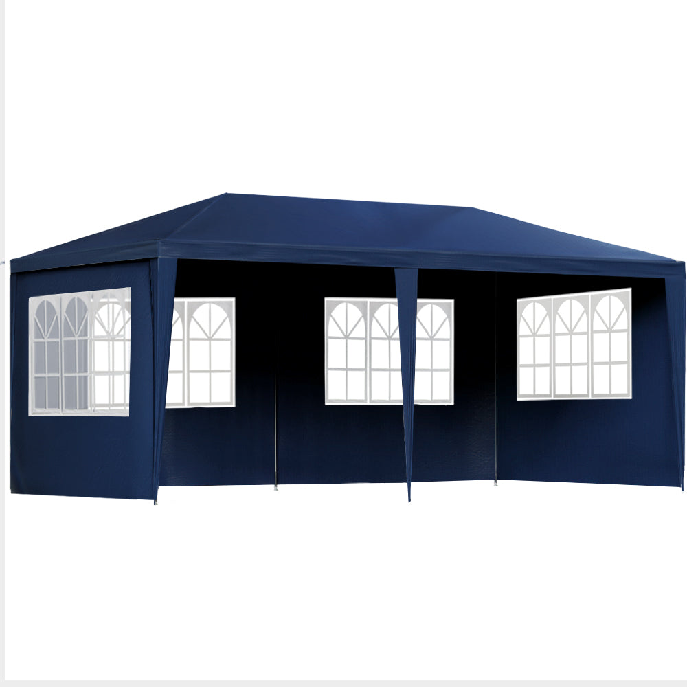 Instahut 3x6m Gazebo Marquee Tent Outdoor Blue