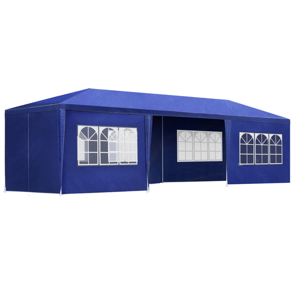 Instahut 3x9m Gazebo Marquee Wedding Party Tent Blue