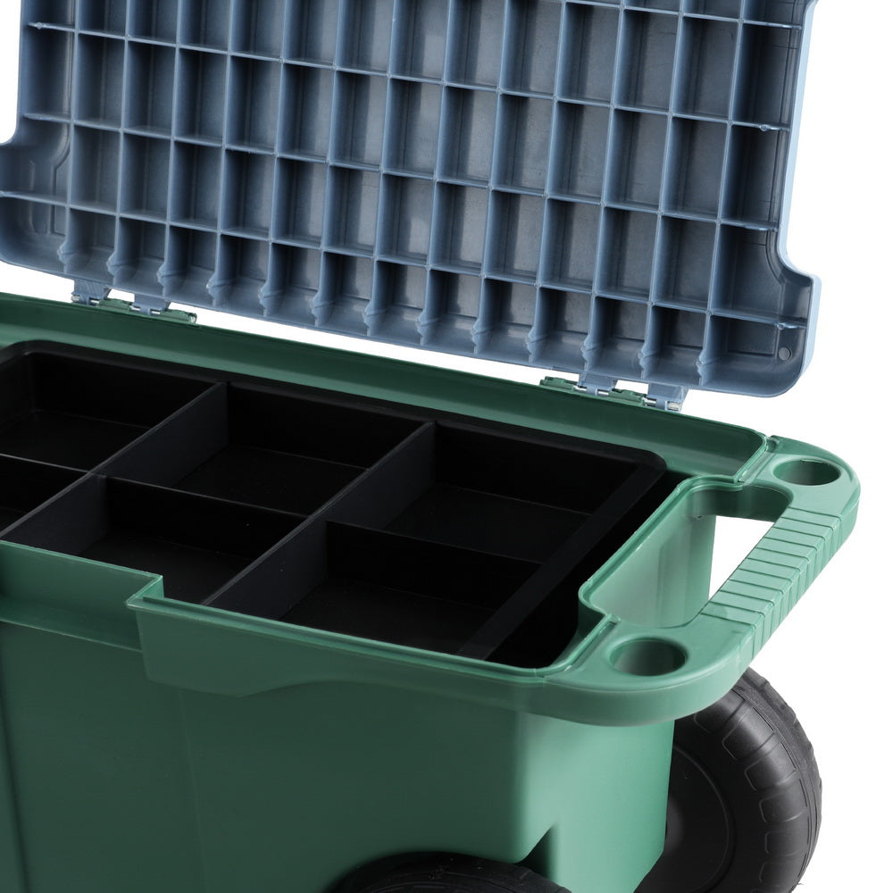 Versatile 3-in-1 Garden Tool Storage Cart 100kg Green Gardeon