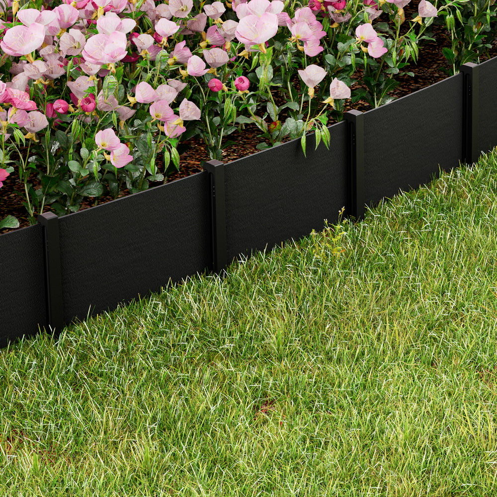 Greenfingers 15cm x 30m Garden Edging Border Black