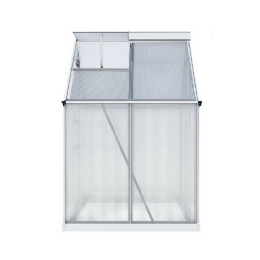 Green Fingers Greenhouse Aluminium Polycarbonate Premium Garden Storage Shed 1.3Mx1.9Mx2.0M