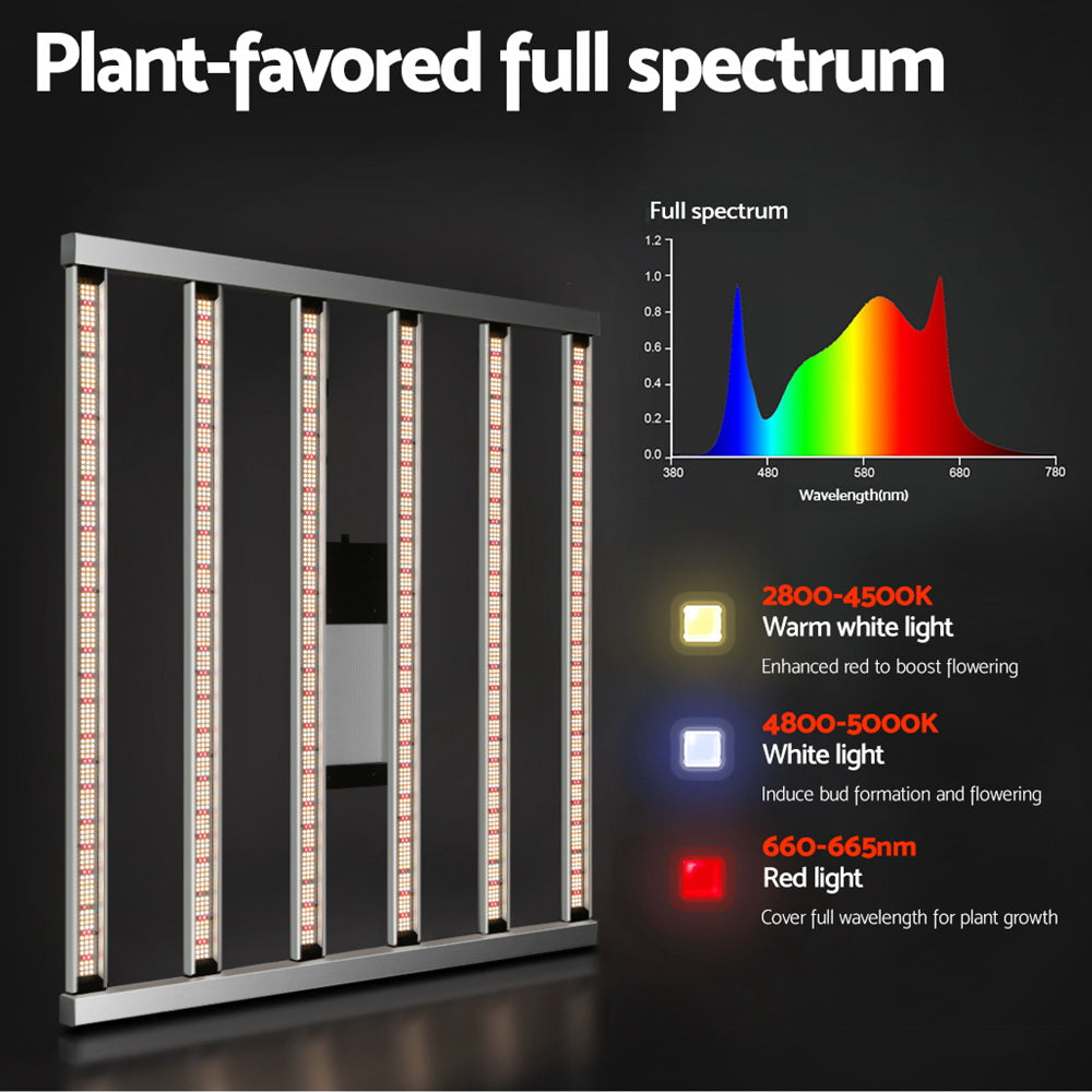Green Fingers 7200W Quantum Board LED Grow Light Full Spectrum Indoor Plant