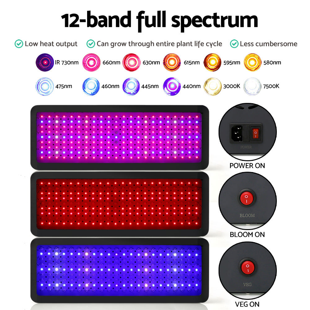 Green Fingers 2000W LED Grow Light Full Spectrum Indoor Plant